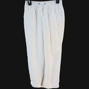 Moon & Meadow Artic White 100% Tencel Drawstring Pants